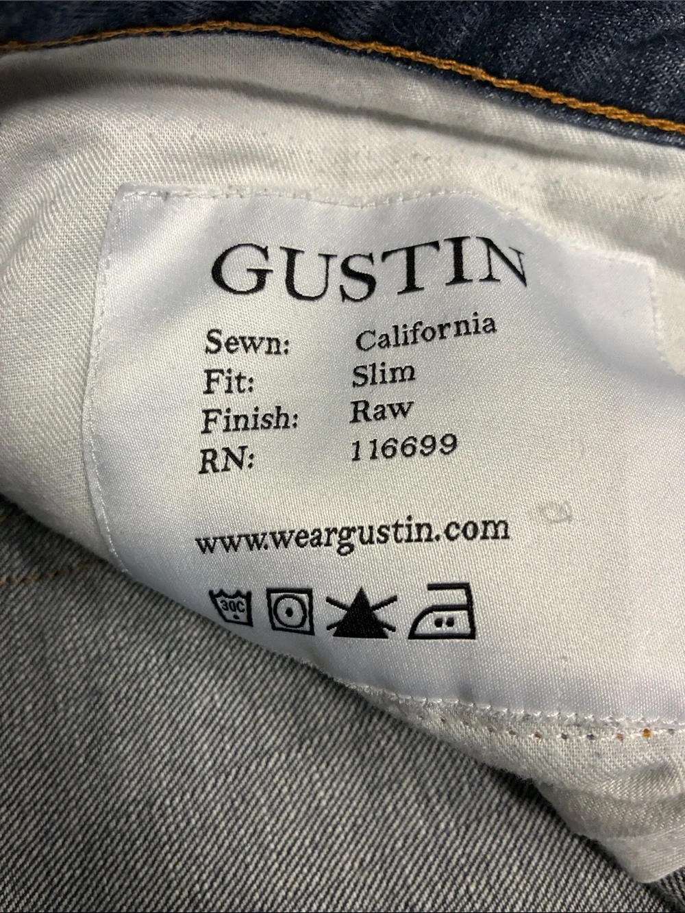 Gustin Dark Blue Men’s Straight Jeans